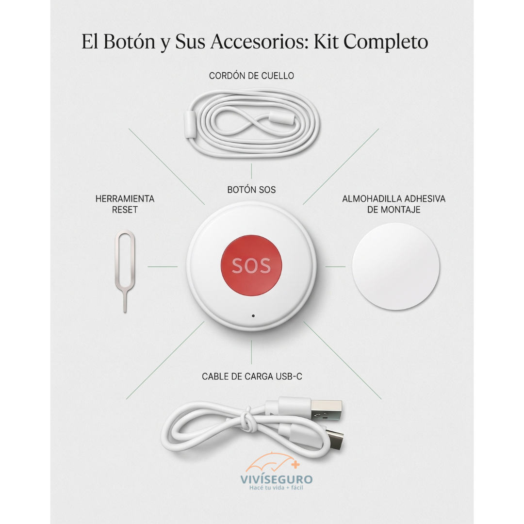 Imagen del boton y sus accesorios