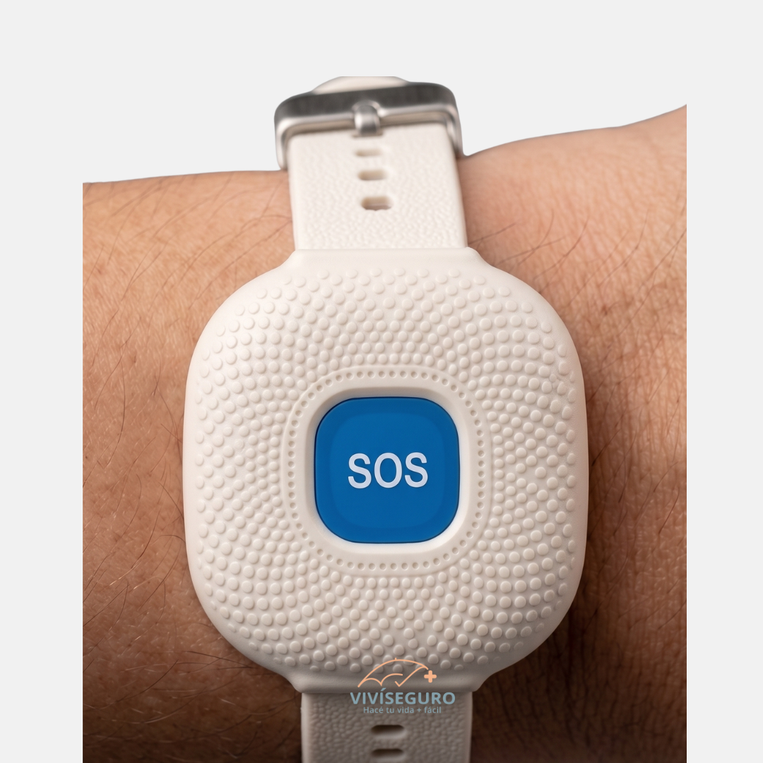 Reloj SOS en muñeca